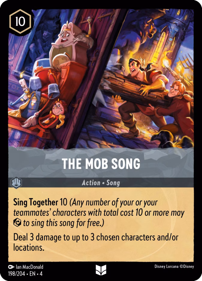 The Mob Song 4-198 Lorcana card