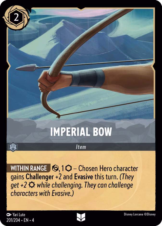 Imperial Bow 4-201 Lorcana card