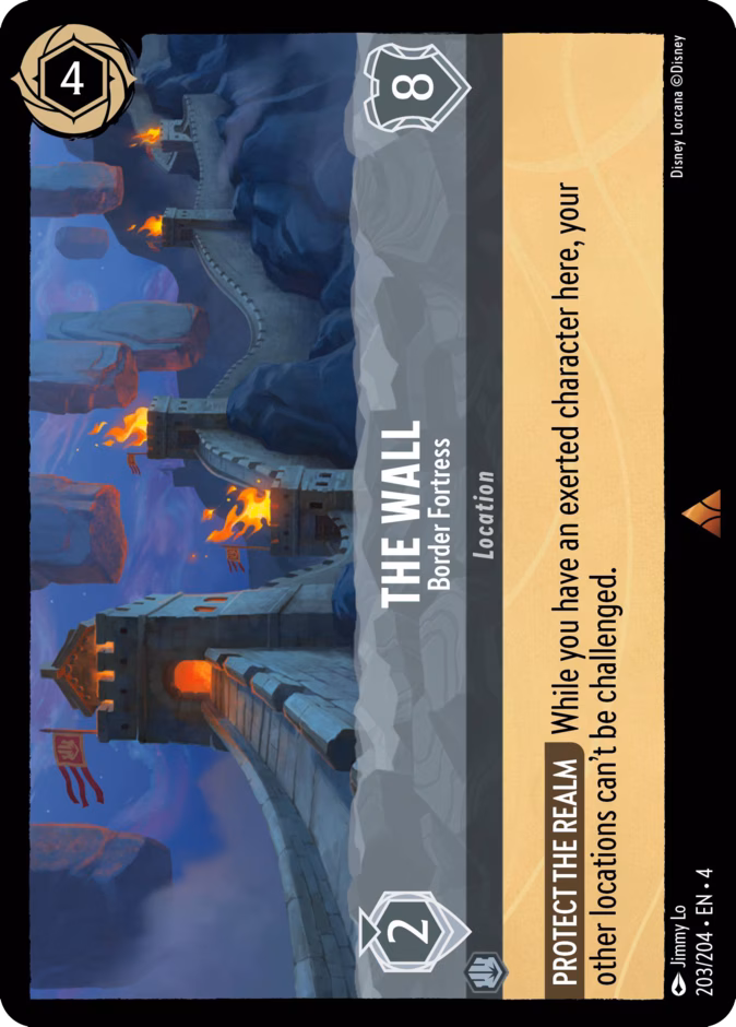 The Wall - Border Fortress 4-203 Lorcana card