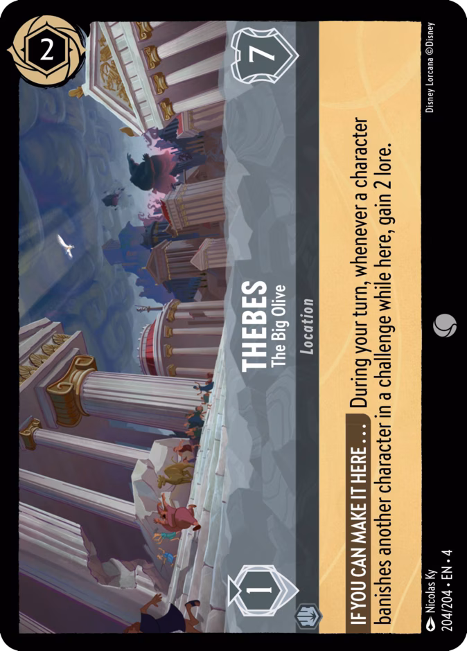 Thebes - The Big Olive 4-204 Lorcana card