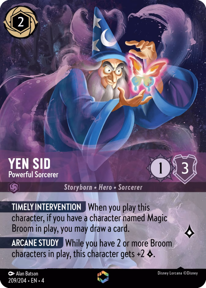 Yen Sid - Powerful Sorcerer 4-209 Lorcana card