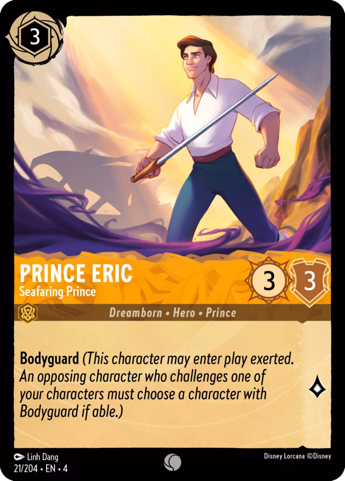 Prince Eric - Seafaring Prince 4-21 Lorcana card