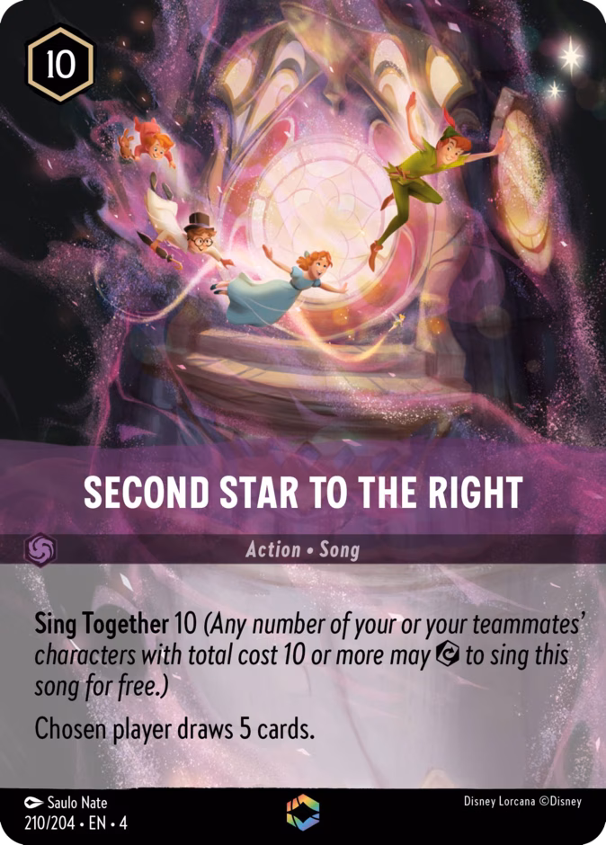 Second Star to the Right 4-210 Lorcana card