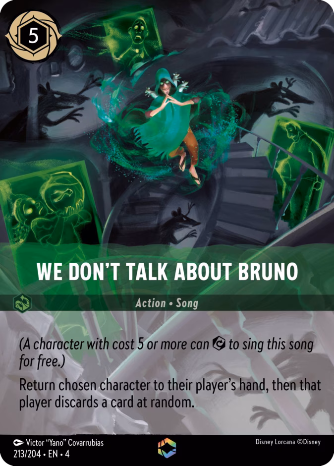 We Don't Talk About Bruno 4-213 Lorcana card