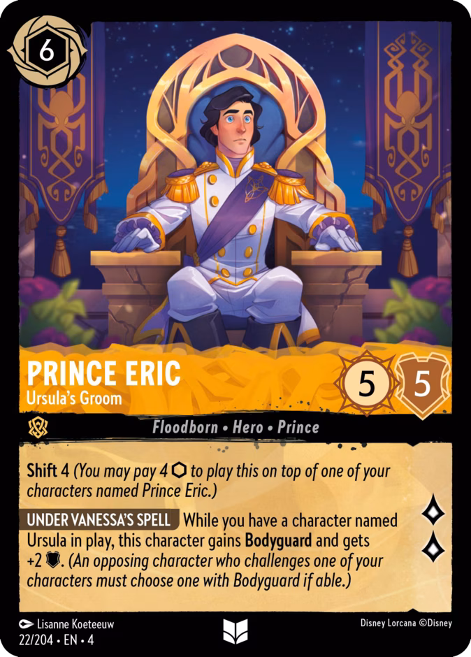 Prince Eric - Ursula's Groom 4-22 Lorcana card
