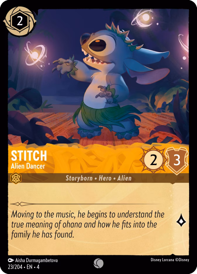 Stitch - Alien Dancer 4-23 Lorcana card