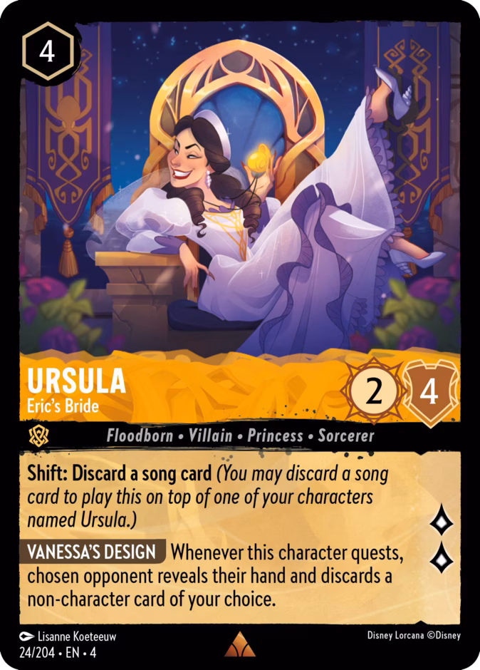 Ursula - Eric's Bride 4-24 Lorcana card