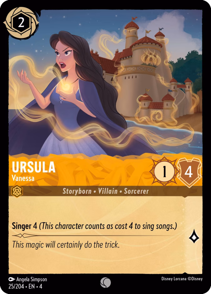 Ursula - Vanessa 4-25 Lorcana card