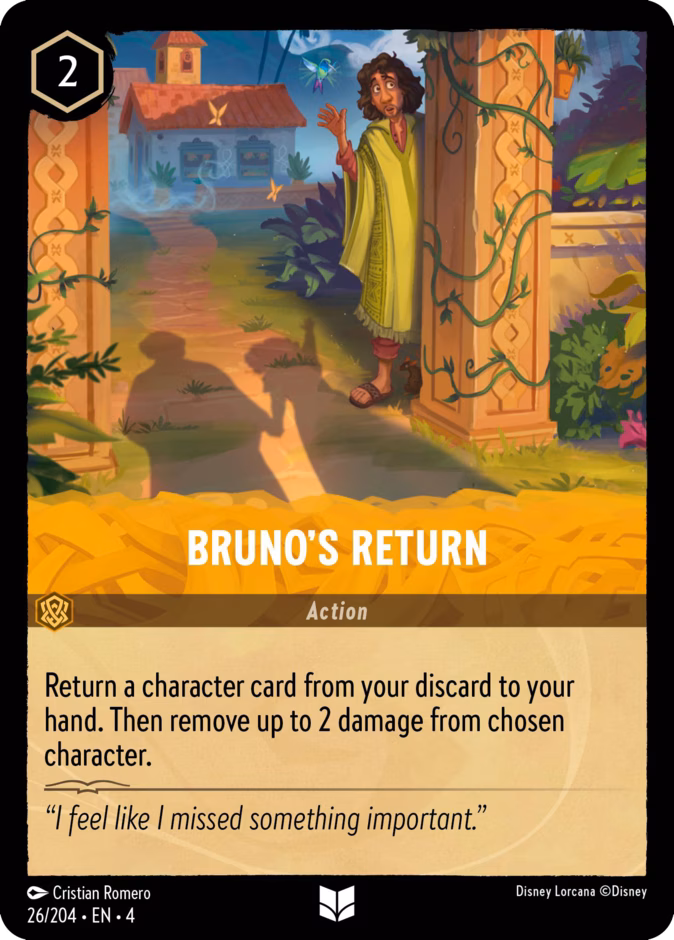 Bruno's Return 4-26 Lorcana card
