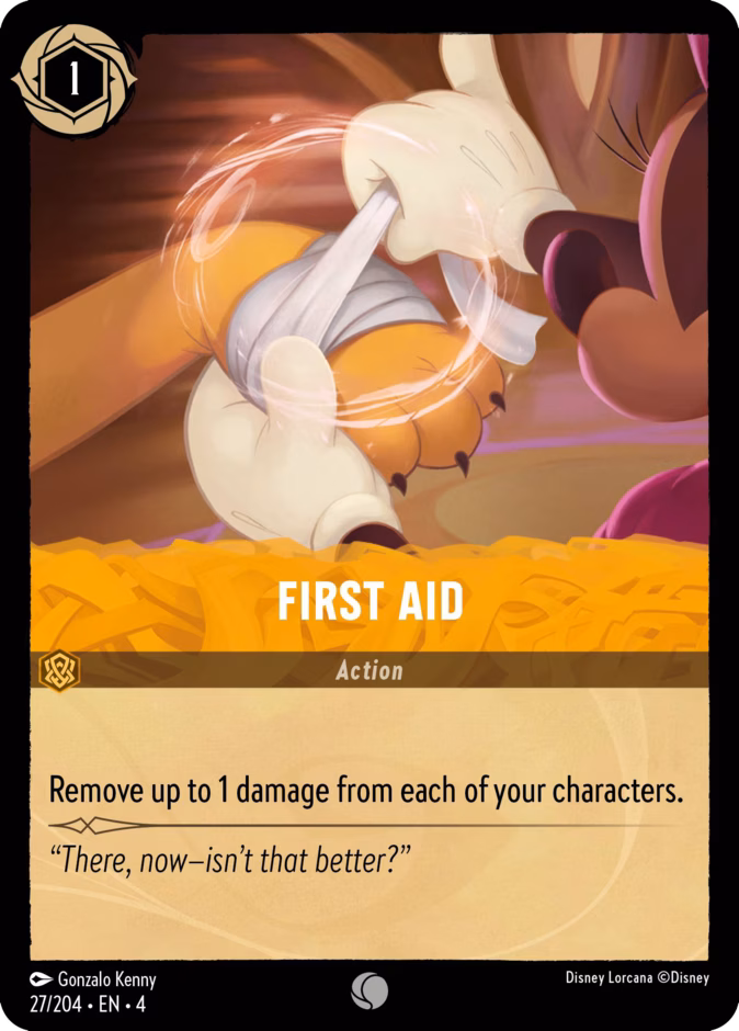 First Aid 4-27 Lorcana card