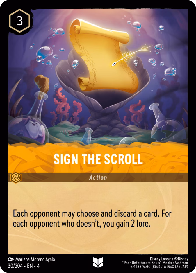 Sign the Scroll 4-30 Lorcana card