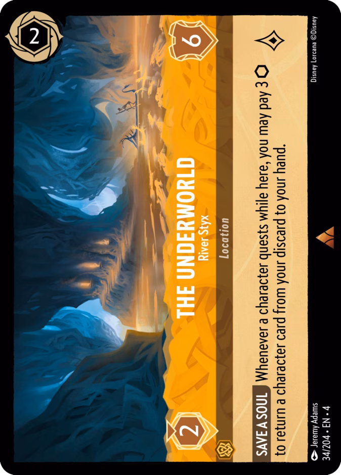 The Underworld - River Styx 4-34 Lorcana card