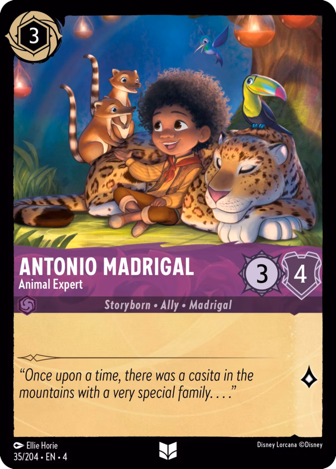 Antonio Madrigal - Animal Expert 4-35 Lorcana card