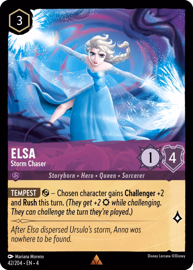 Elsa - Storm Chaser 4-42 Lorcana card