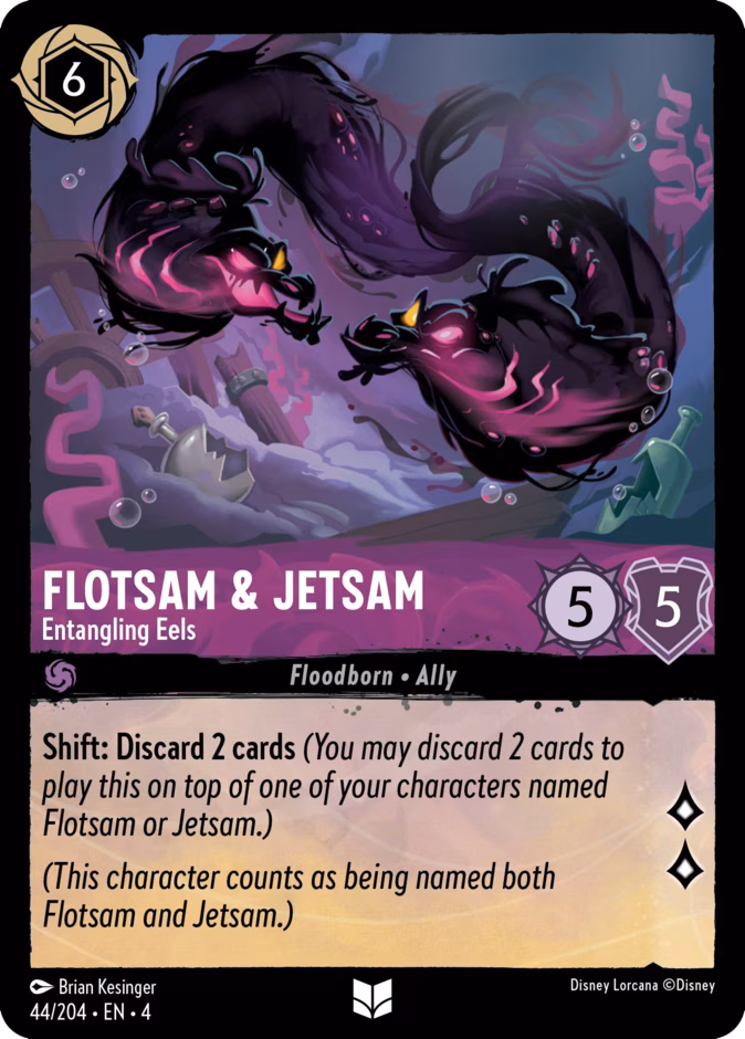 Flotsam & Jetsam - Entangling Eels 4-44 Lorcana card