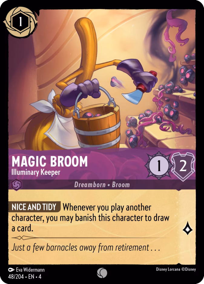 Magic Broom - Illuminary Keeper 4-48 Lorcana card