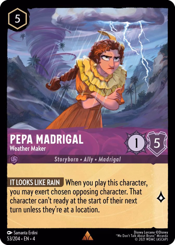 Pepa Madrigal - Weather Maker 4-53 Lorcana card