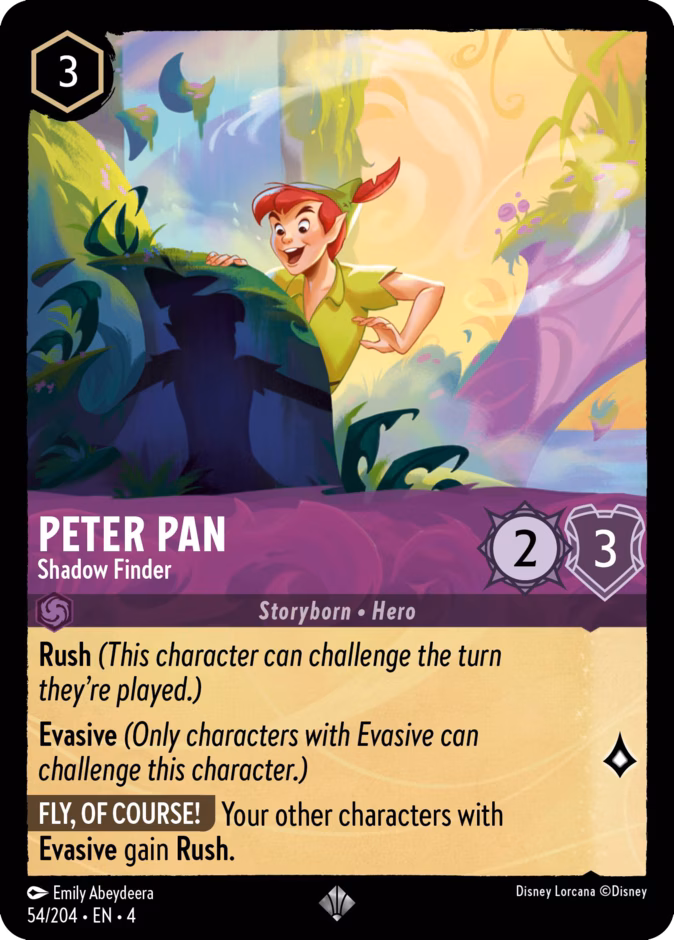 Peter Pan - Shadow Finder 4-54 Lorcana card