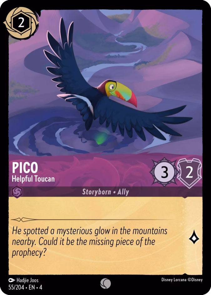 Pico - Helpful Toucan 4-55 Lorcana card