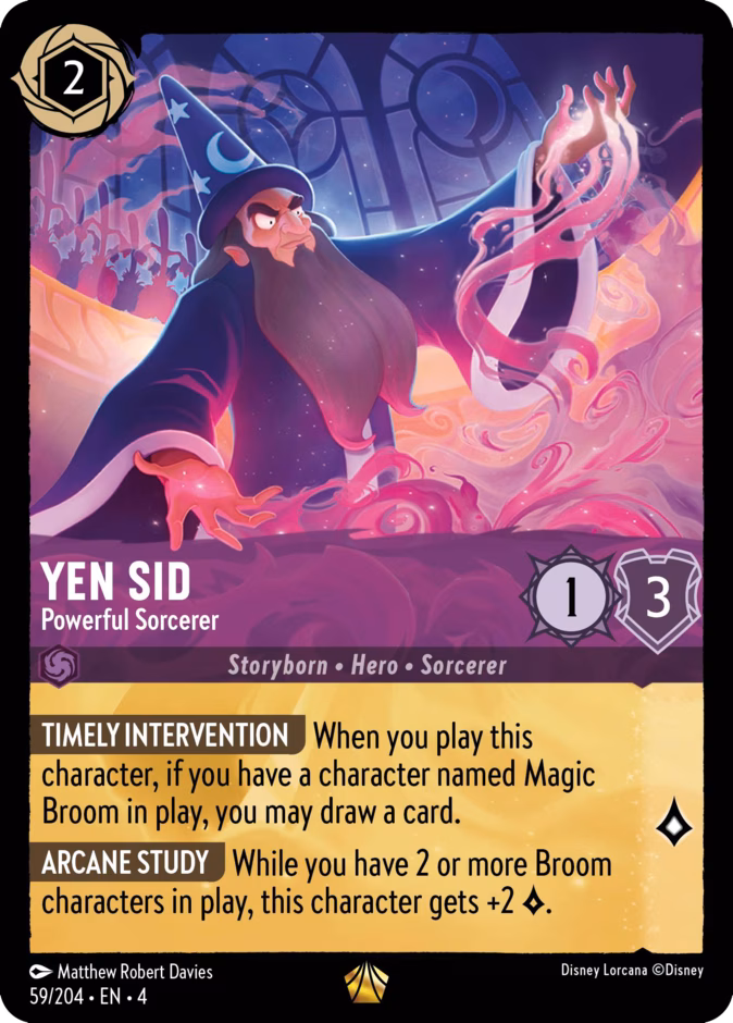 Yen Sid - Powerful Sorcerer 4-59 Lorcana card