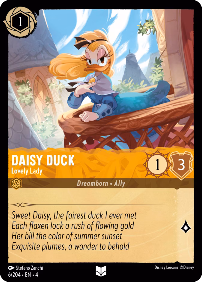 Daisy Duck - Lovely Lady 4-6 Lorcana card