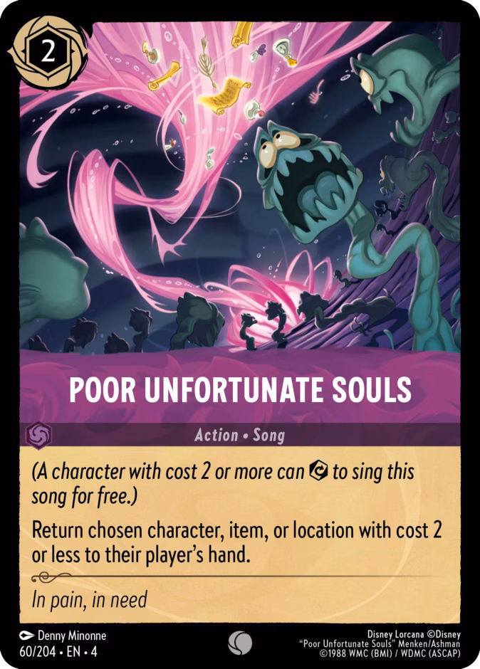Poor Unfortunate Souls 4-60 Lorcana card