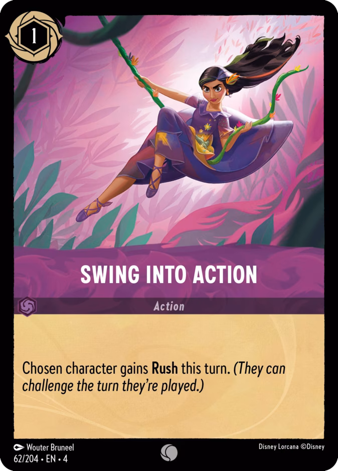 Swing into Action 4-62 Lorcana card