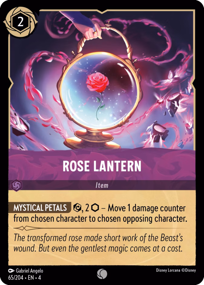 Rose Lantern 4-65 Lorcana card