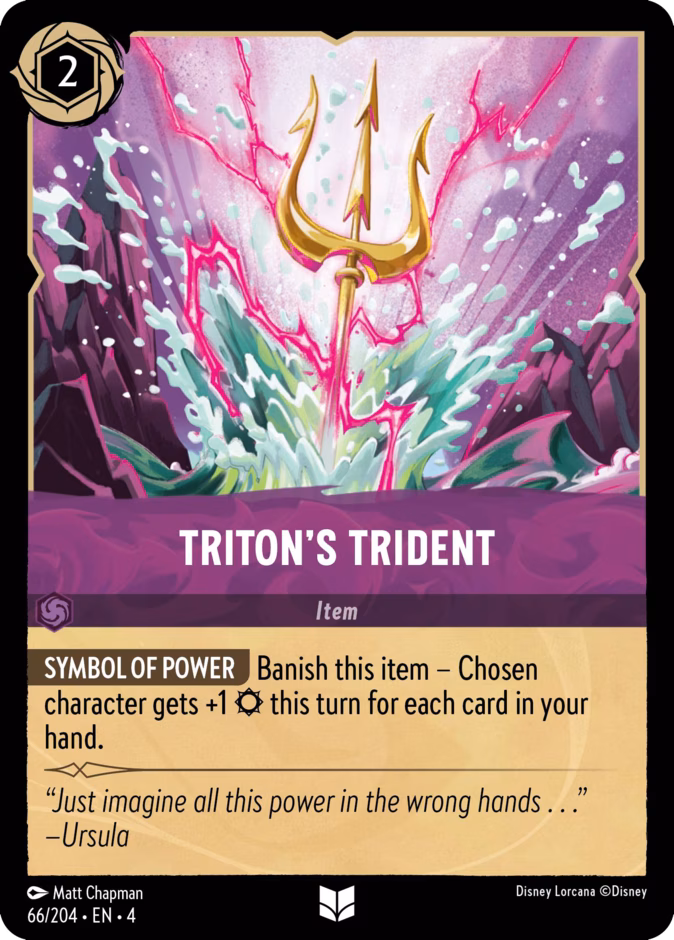 Triton's Trident 4-66 Lorcana card