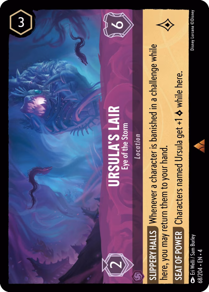 Ursula’s Lair - Eye of the Storm 4-68 Lorcana card