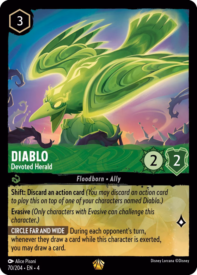 Diablo - Devoted Herald 4-70 Lorcana card