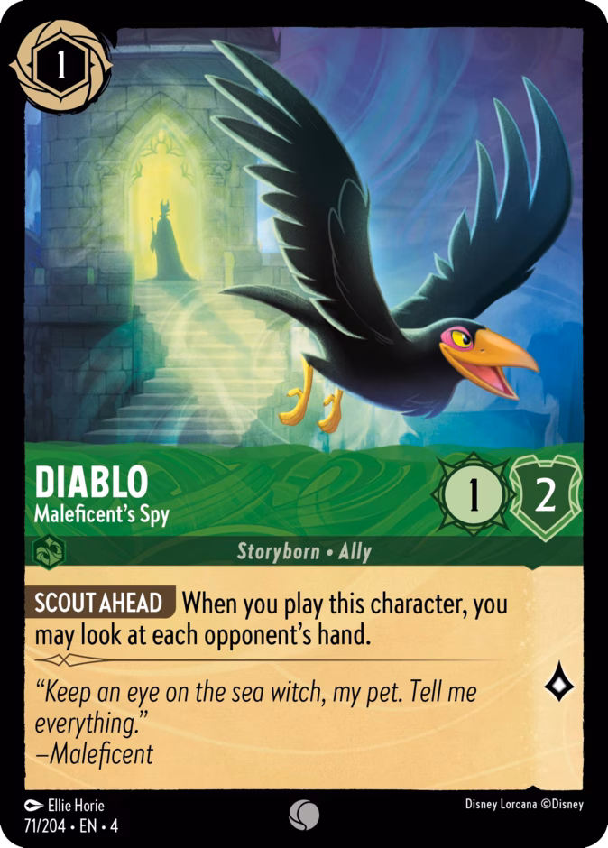 Diablo - Maleficent's Spy 4-71 Lorcana card