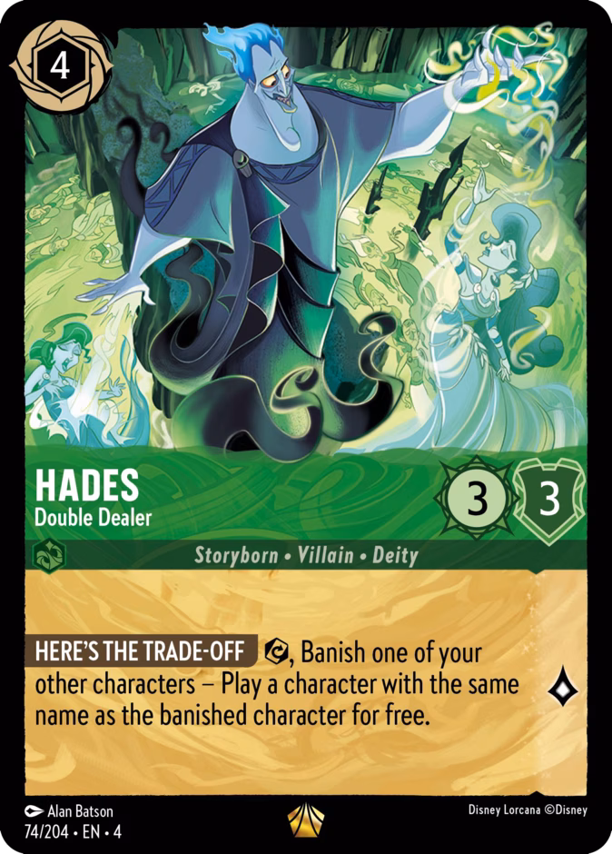 Hades - Double Dealer 4-74 Lorcana card