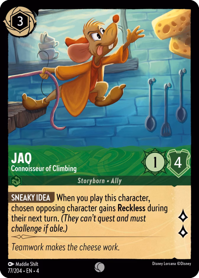Jaq - Connoisseur of Climbing 4-77 Lorcana card