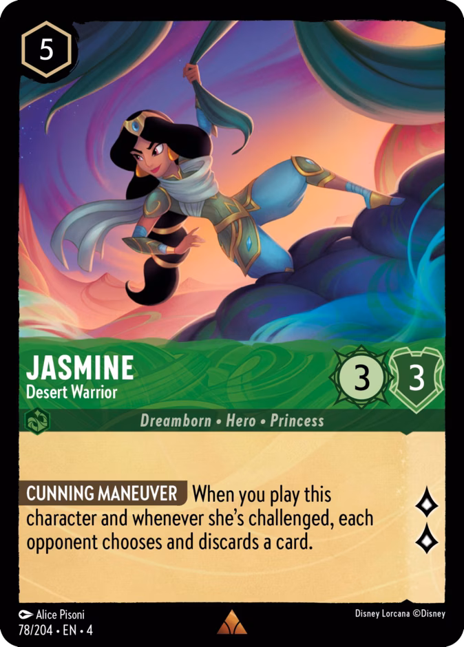 Jasmine - Desert Warrior 4-78 Lorcana card