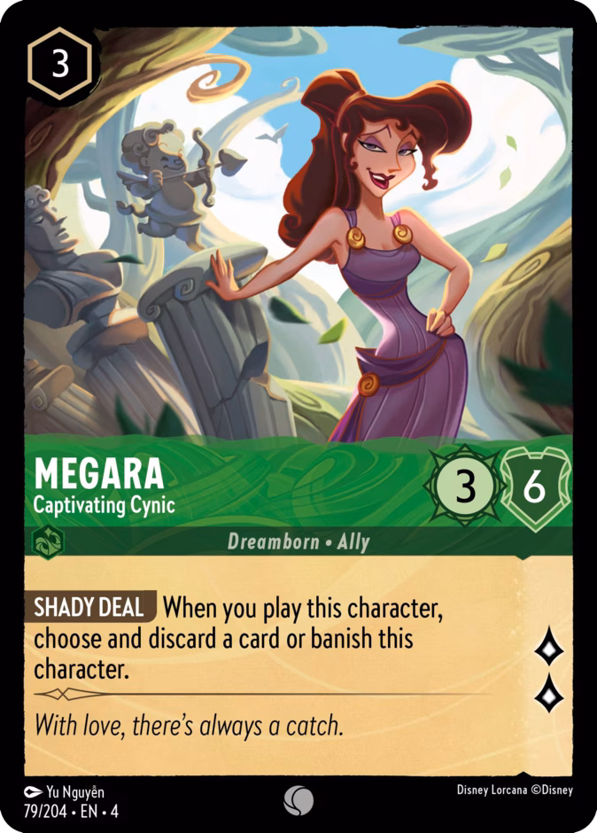 Megara - Captivating Cynic 4-79 Lorcana card