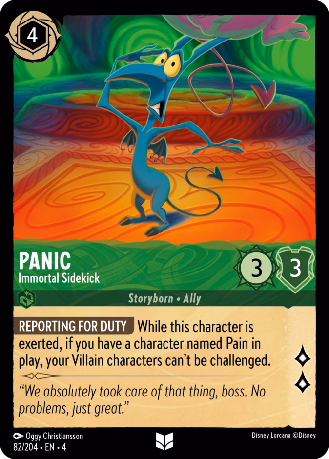 Panic - Immortal Sidekick 4-82 Lorcana card