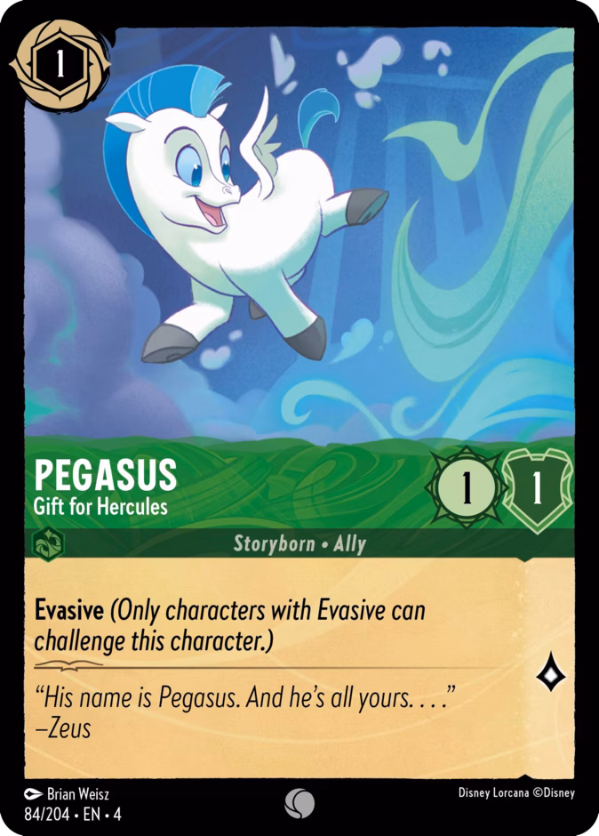 Pegasus - Gift for Hercules 4-84 Lorcana card