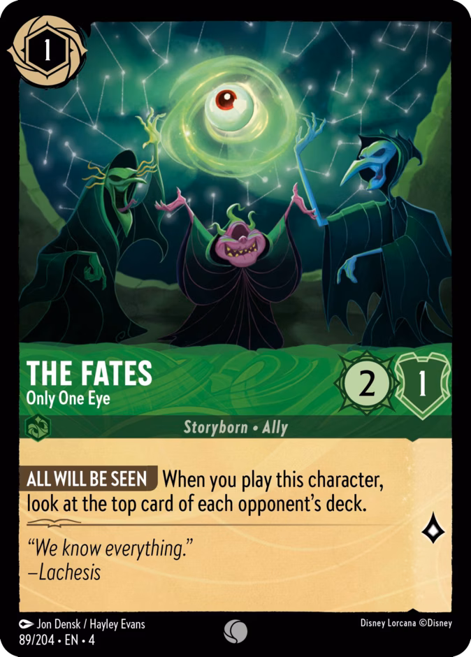 The Fates - Only One Eye 4-89 Lorcana card