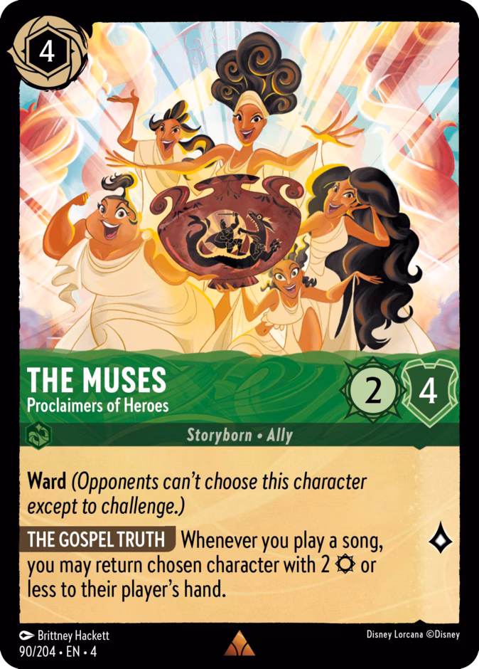 The Muses - Proclaimers of Heroes 4-90 Lorcana card