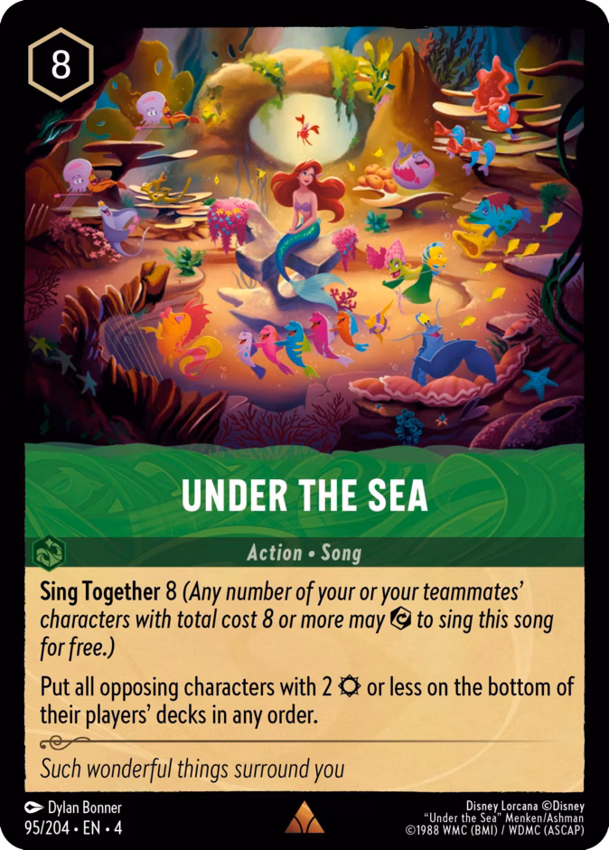 Under the Sea 4-95 Lorcana card