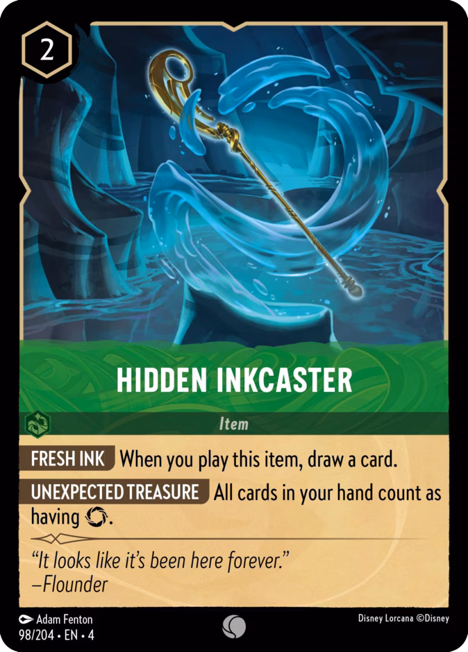 Hidden Inkcaster 4-98 Lorcana card