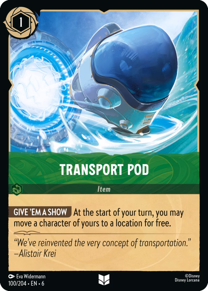 Transport Pod 6-100 Lorcana card