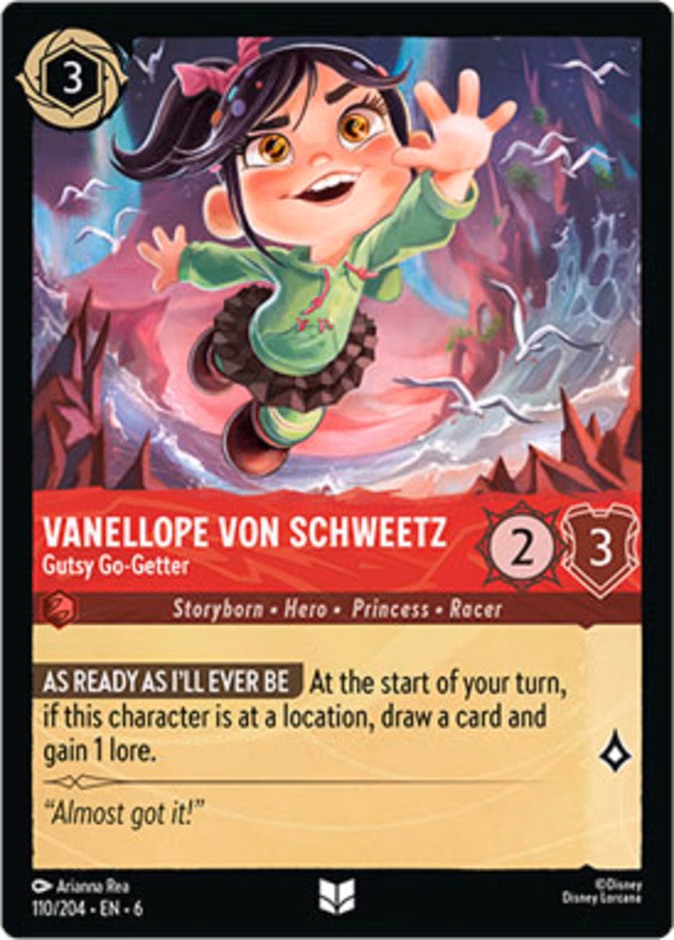 Vanellope Von Schweetz - Gutsy Go-Getter 6-110 Lorcana card