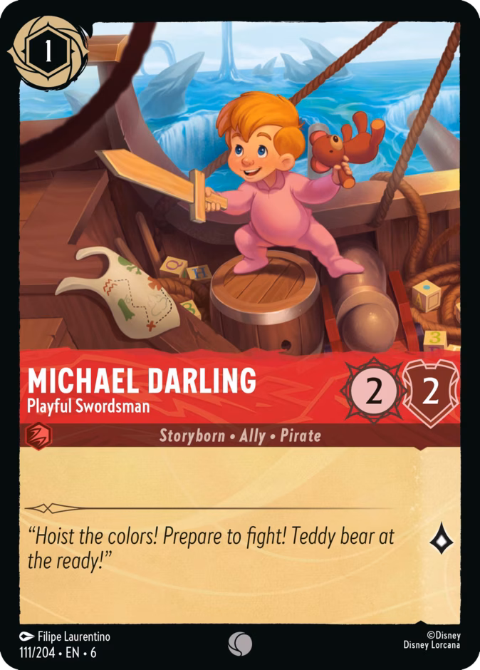 Michael Darling - Playful Swordsman 6-111 Lorcana card