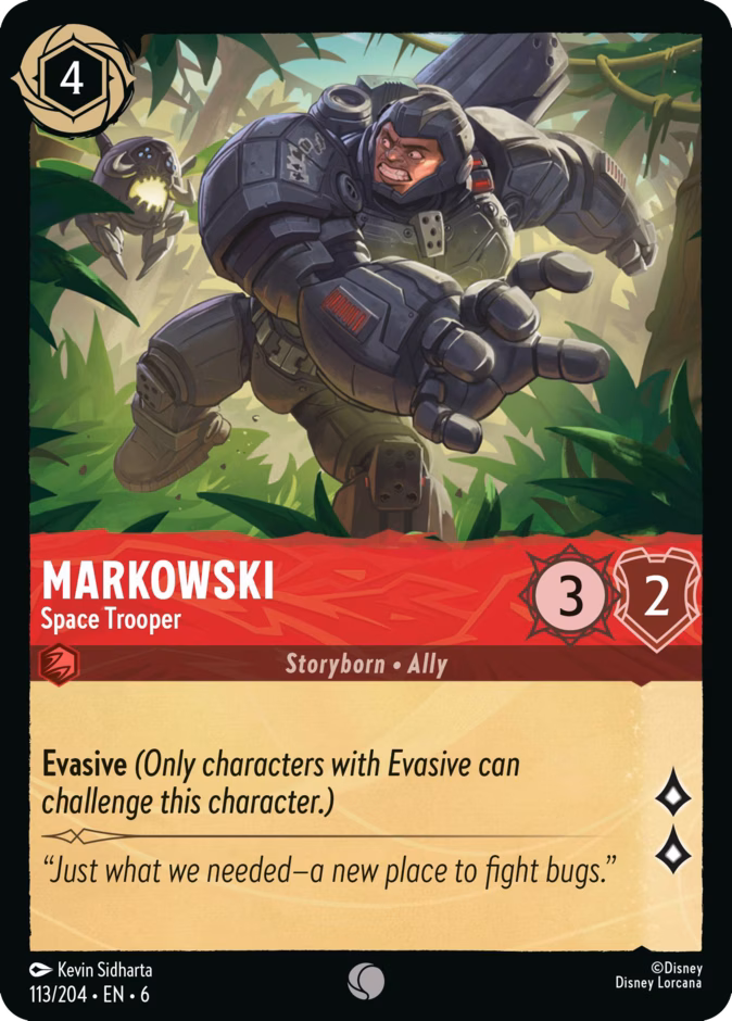 Markowski - Space Trooper 6-113 Lorcana card