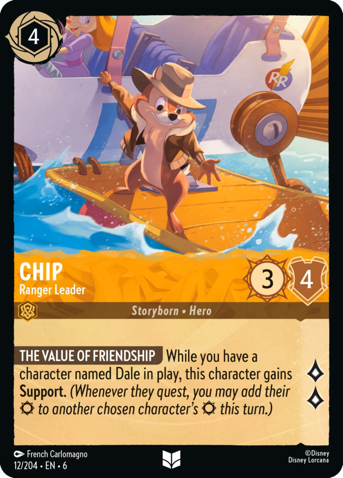 Chip - Ranger Leader 6-12 Lorcana card