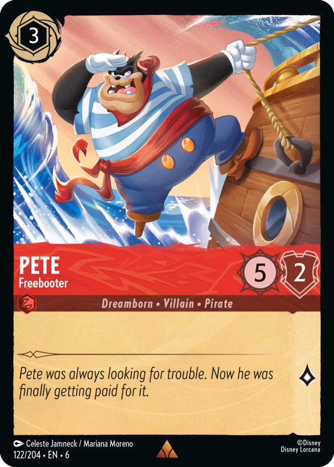 Pete - Freebooter 6-122 Lorcana card