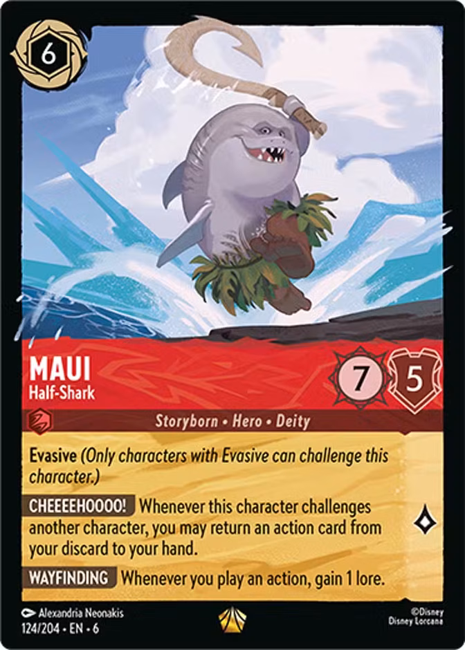 Maui - Half-Shark 6-124 Lorcana card