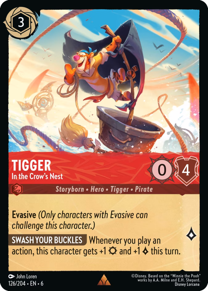 Tigger - In the Crow's Nest 6-126 Lorcana card